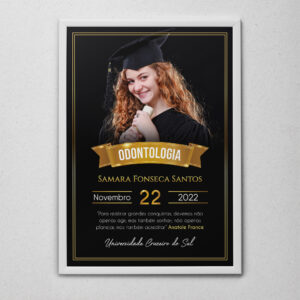 Quadro Personalizado de Formatura – Modelo Clássico