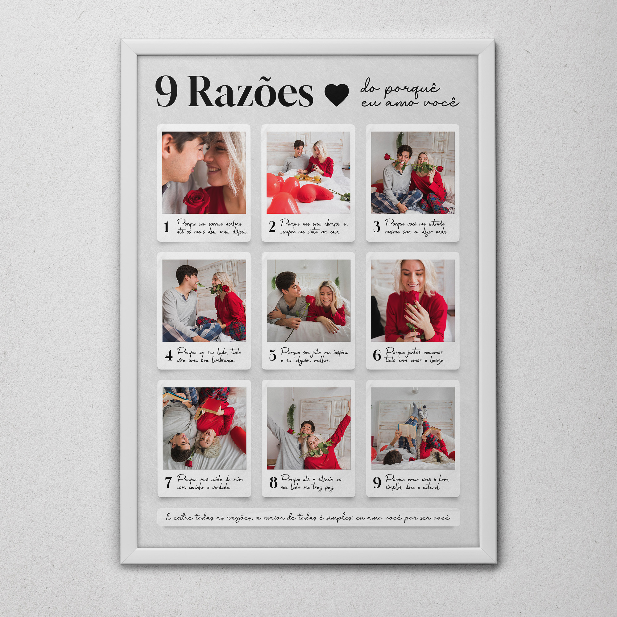 Quadro Personalizado para Casal – Especial Dia dos Namorados