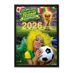 Quadro Personalizado Copa do Mundo Torcedor Brasileiro
